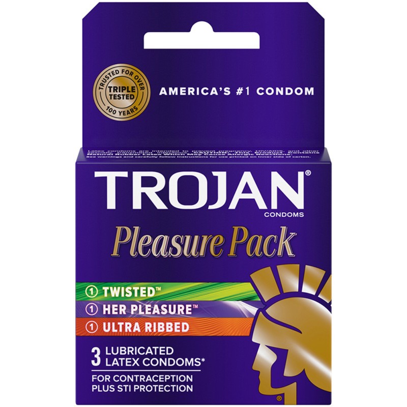 TROJAN PLEASURE PACK CONDOMS TROJAN PLEASURE PACK CONDOMS