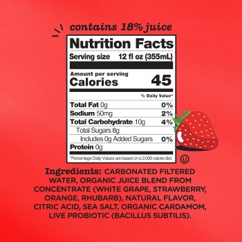 Pop Strawberry & Rhubarb Soda