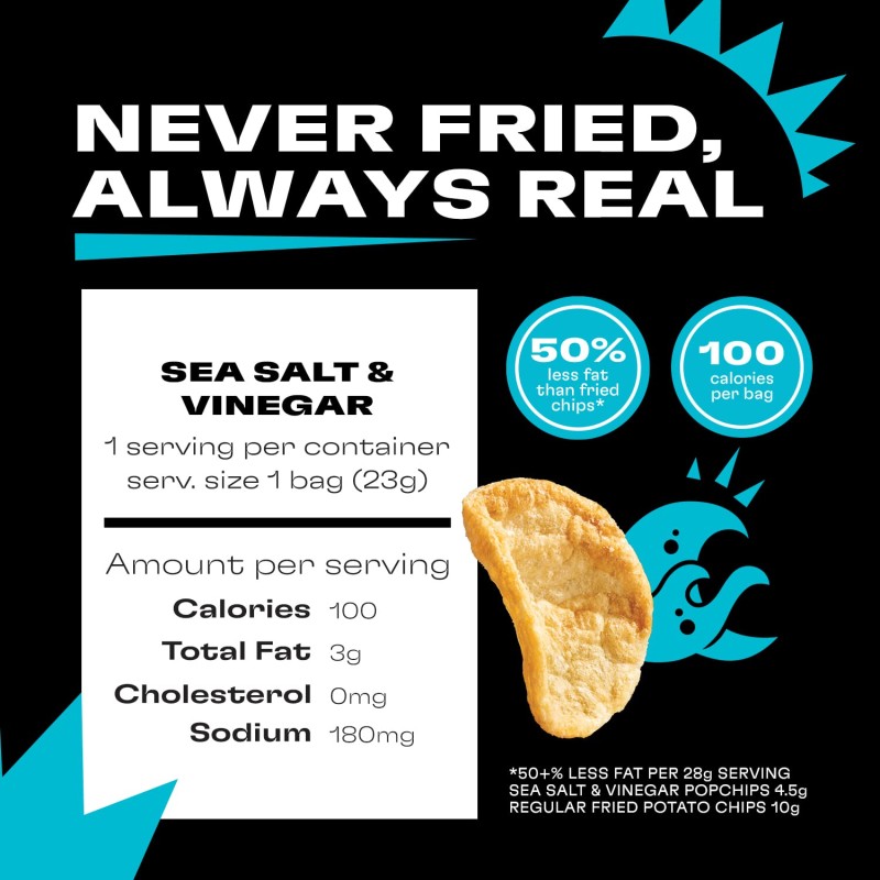 Popchips Original Sea Salt & Vinegar Flavored