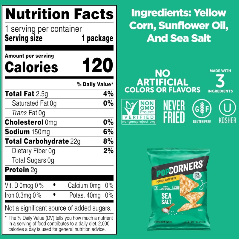 PopCorners Sea Salt