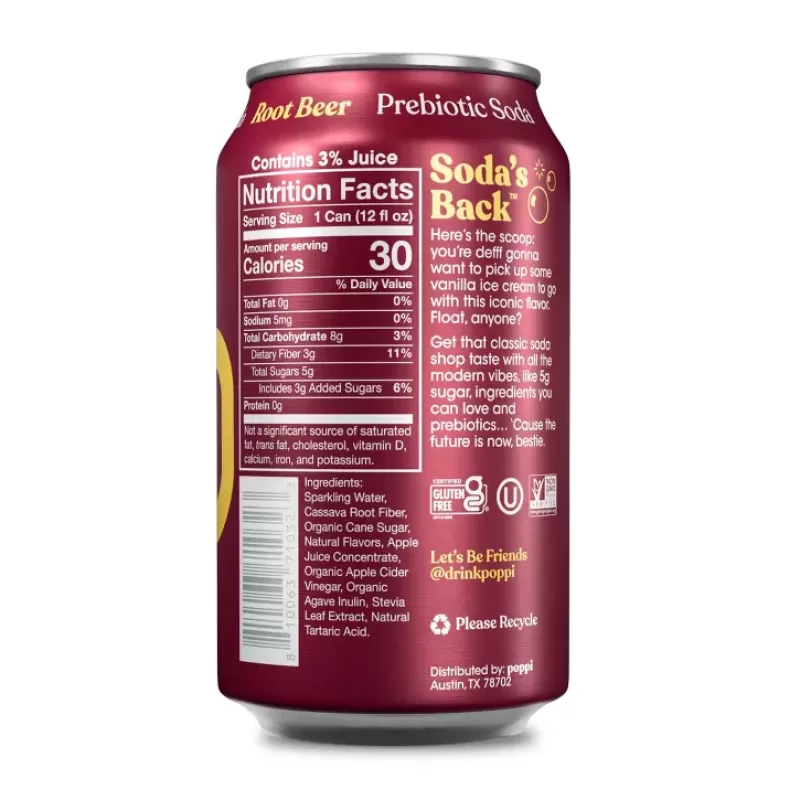 Poppi Prebiotic Soda Root Beer