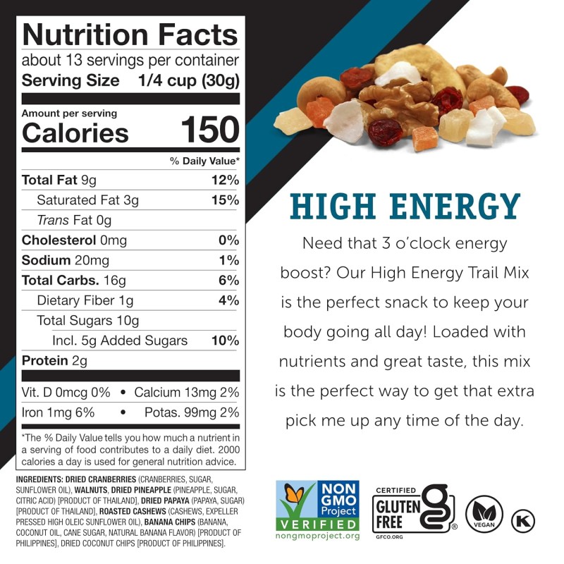 Power Up High Energy Trail Mix