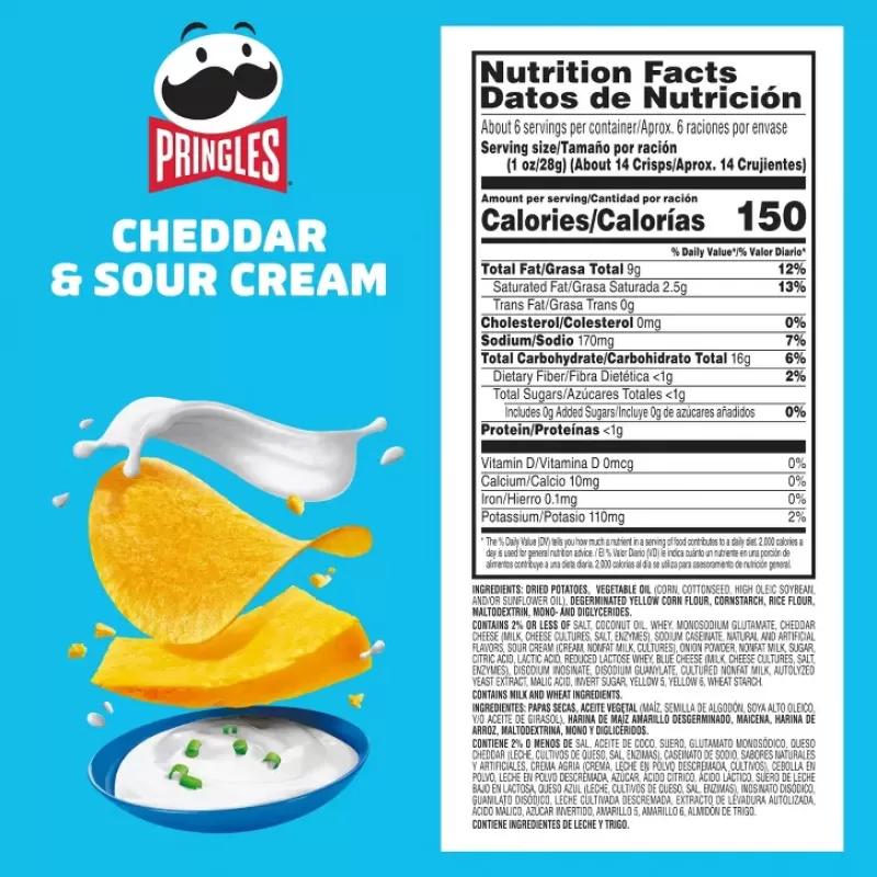 Pringles Cheddar & Sour Cream