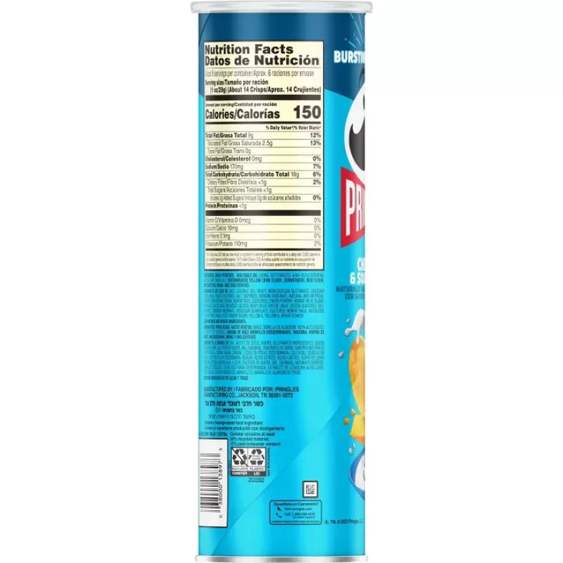 Pringles Cheddar & Sour Cream