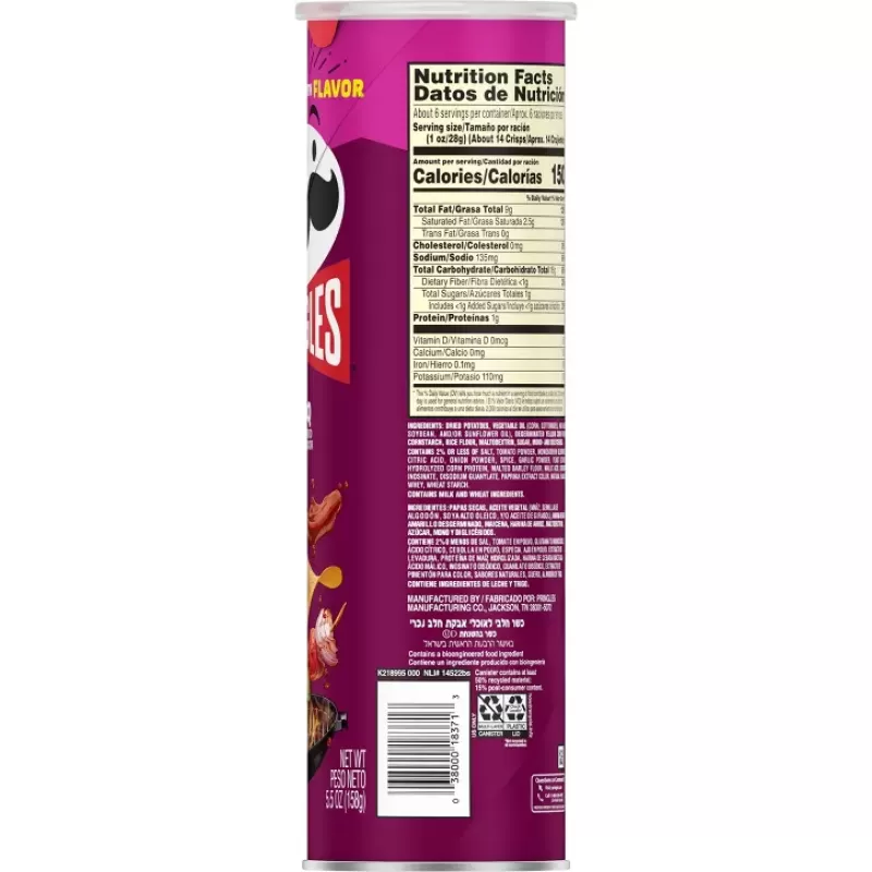 Pringles Potato Chips BBQ