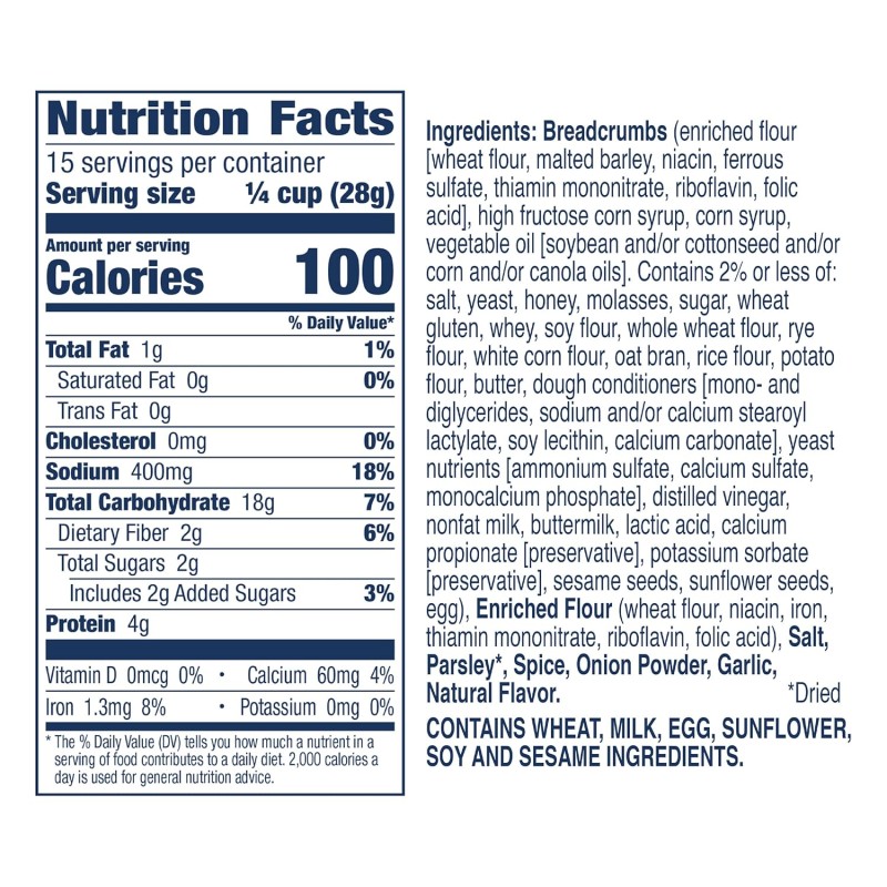 Progresso Italian Bread Crumbs, 15 Ounce