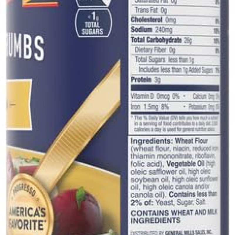 Progresso Plain Bread Crumbs, 15 Ounce