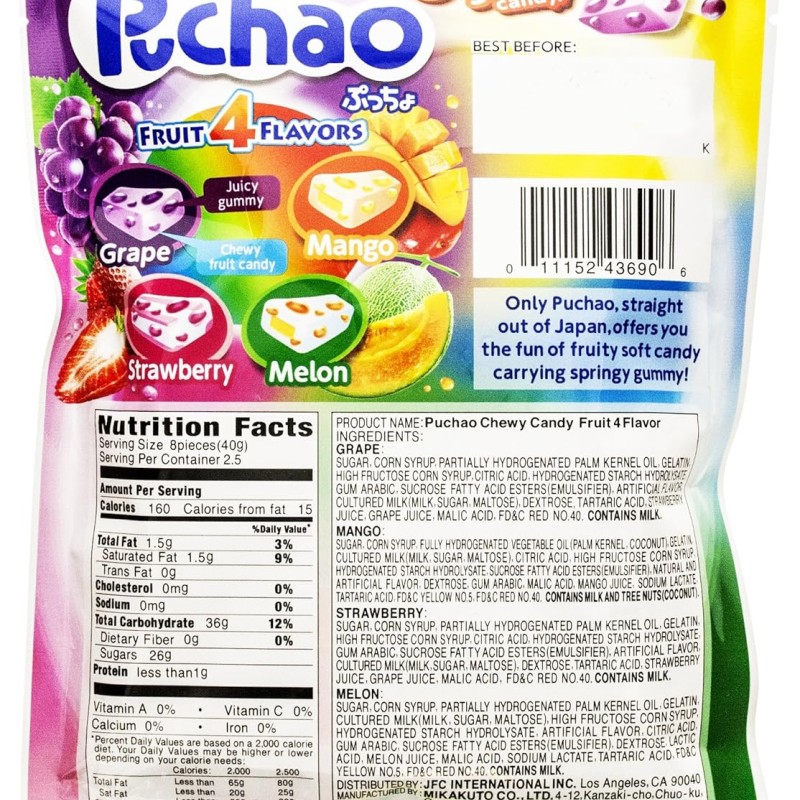 Puchao Fruit 4 Flavors
