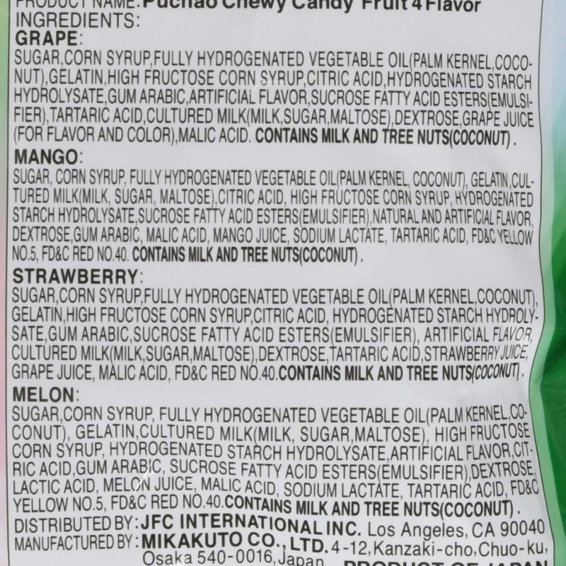 Puchao Fruit 4 Flavors