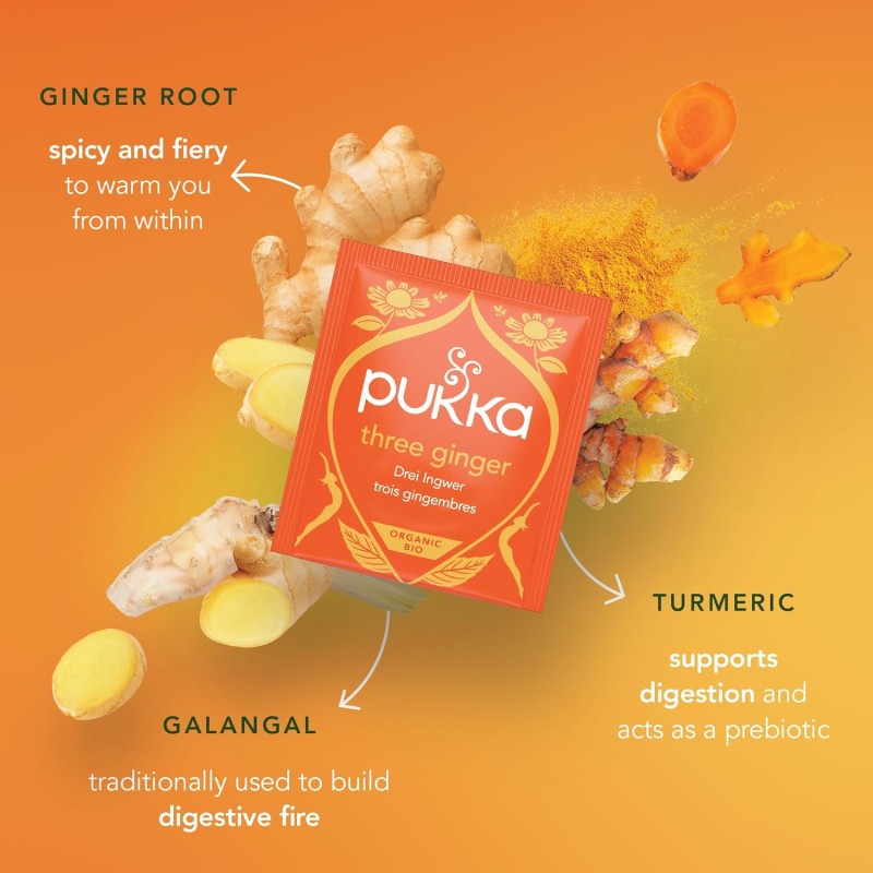 Pukka Organic Tea Three Ginger