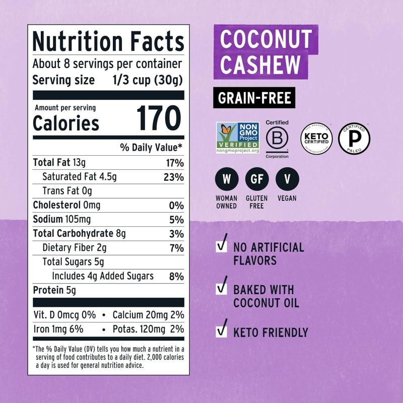 Purely Elizabeth Granola GF Coconut Cashew