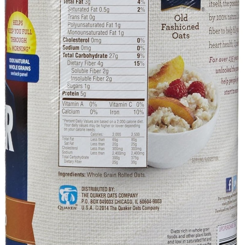 Quaker Oats Old Fashioned Oatmeal
