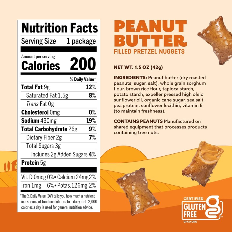 Quinn Creamy Peanut Butter Filled Pretzels