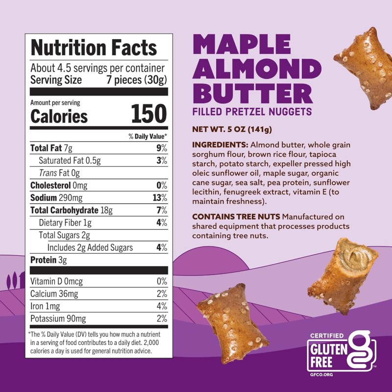 Quinn Pretzel Nuggets Maple Almond Butter