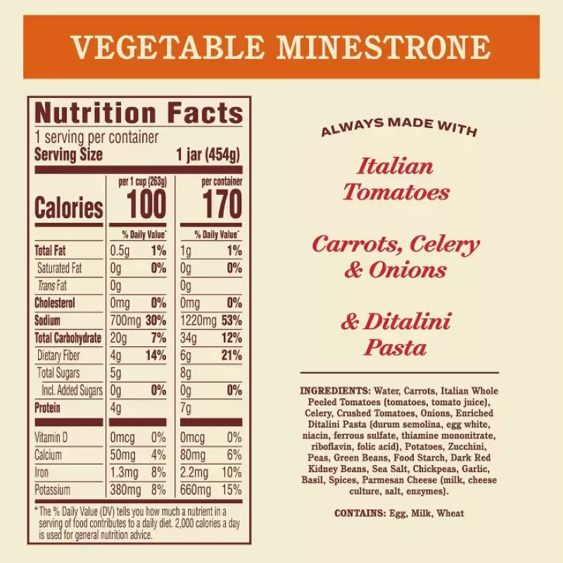 Rao’s Vegetable Minestrone