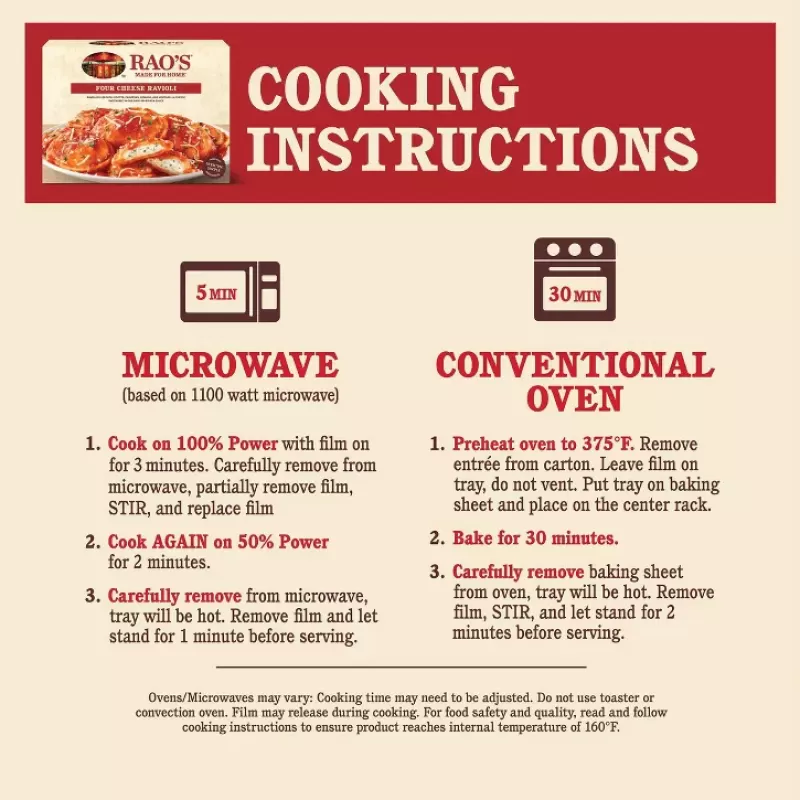 Rao's Four Cheese Ravioli