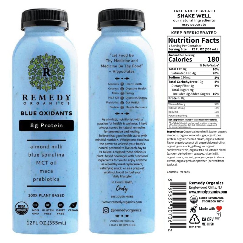Remedy Blue Oxidants Drink