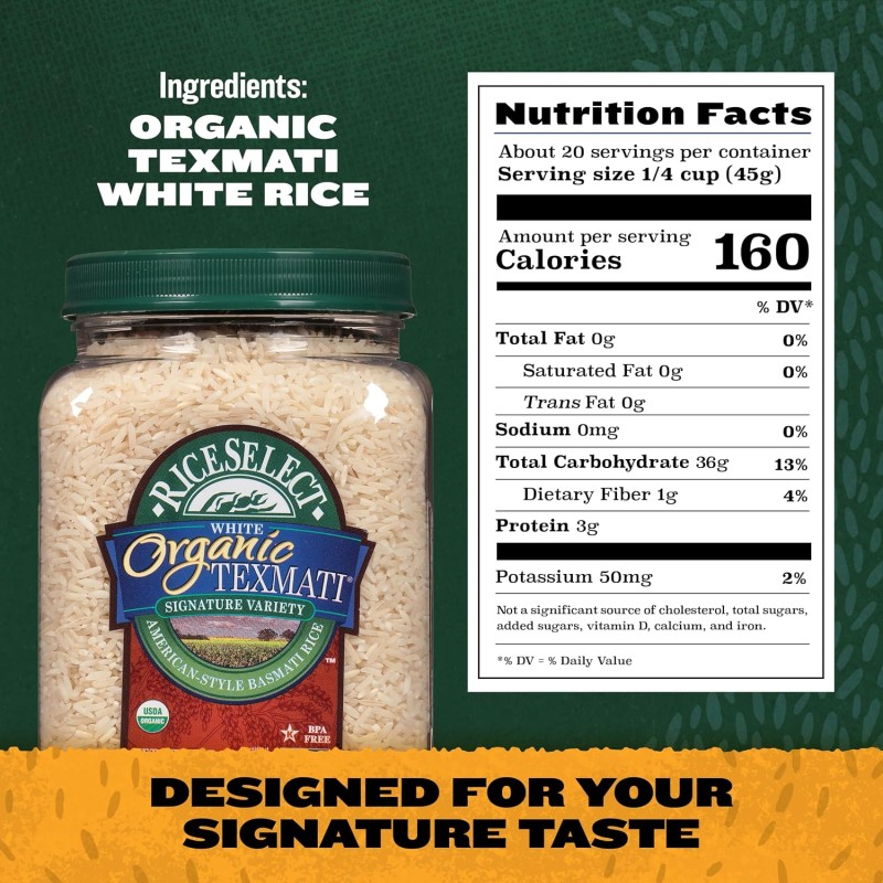 RiceSelect Organic Texmati White Rice