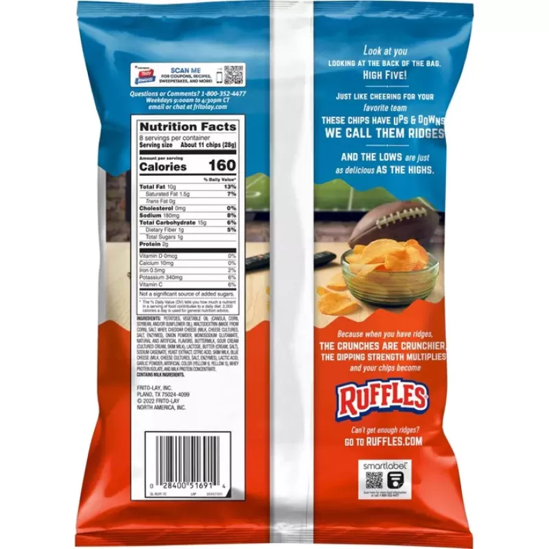 Ruffles Cheddar & Sour Cream Potato Chips