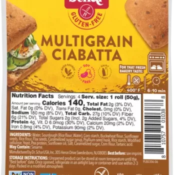 Schar Gluten Free Multigrain Ciabatta