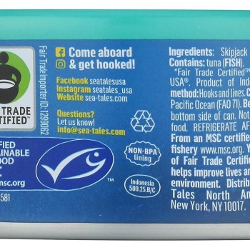 Sea Tales Skip Jack Tuna In Water no Salt