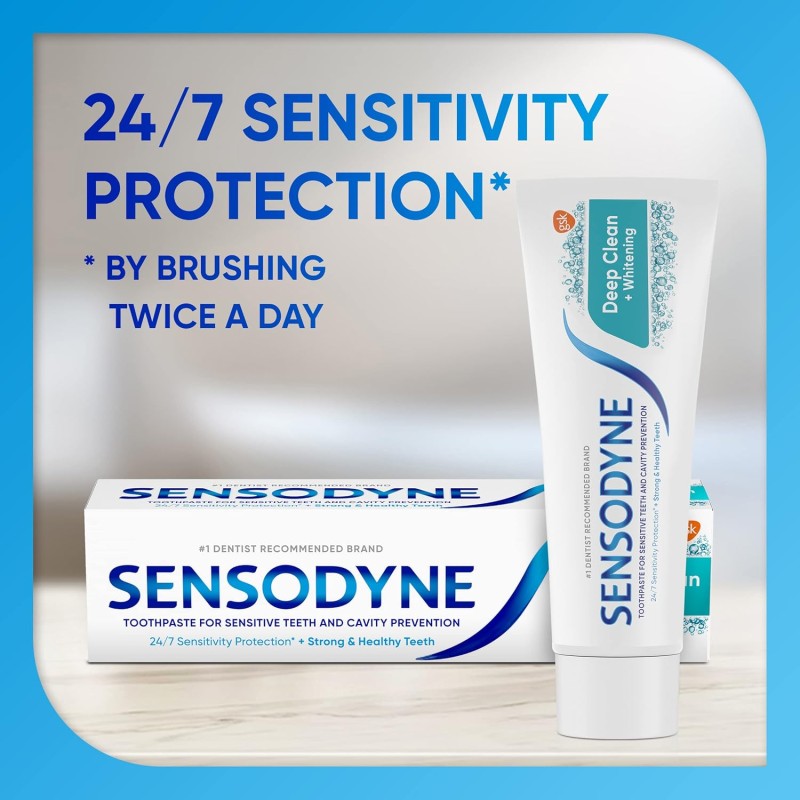 Sensodyne Deep CLean + Whitening toothpaste