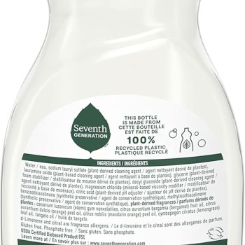Seventh Generation Dish Soap Clementine Zest