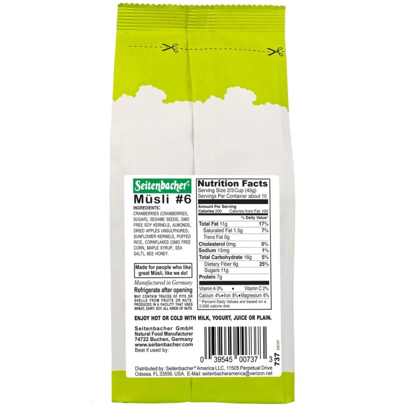 Seitenbacher GF Museli Cranberry