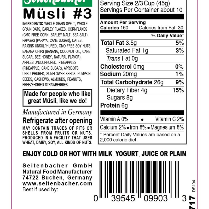 Seitenbacher Muesli For Active People