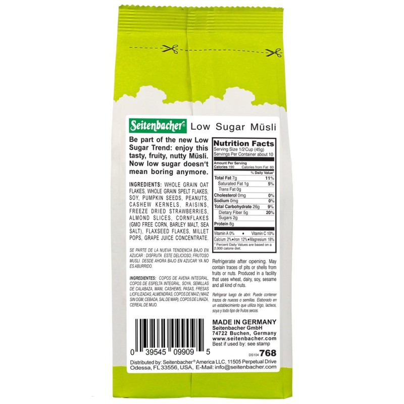 Seitenbacher Museli Low Sugar