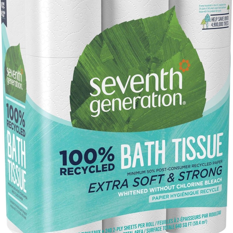Seventh Generation White Toilet Paper - 24.0 Ea