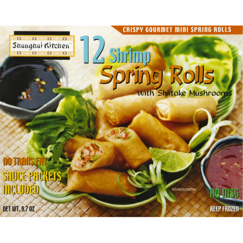 Shanghai Kitchen Spring Rolls Shrimp