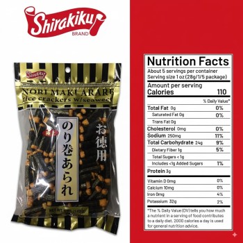 Shirakiku Rice Crackers With Seaweed