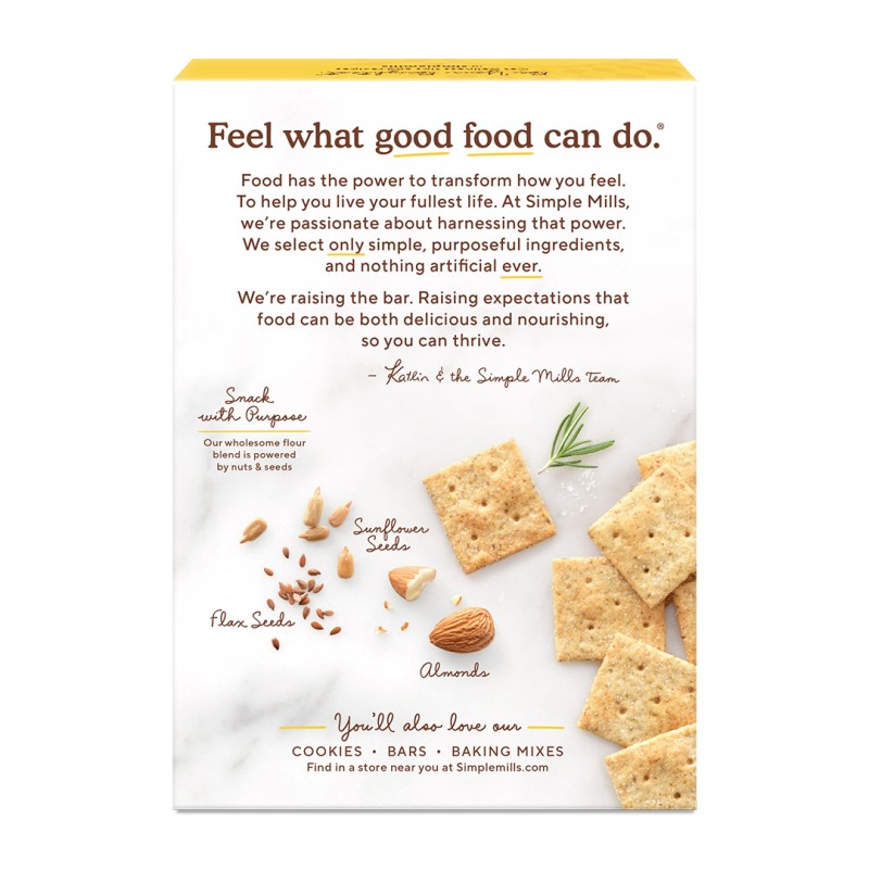 Simple Mills Almond Flour Crackers Rosemary & Sea Salt