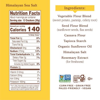 Simple Mills Crackers Himalayan Salt