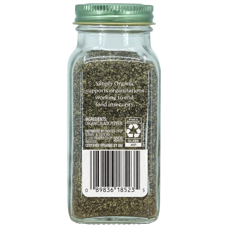 Simply Organic Black Pepper Medium Grind
