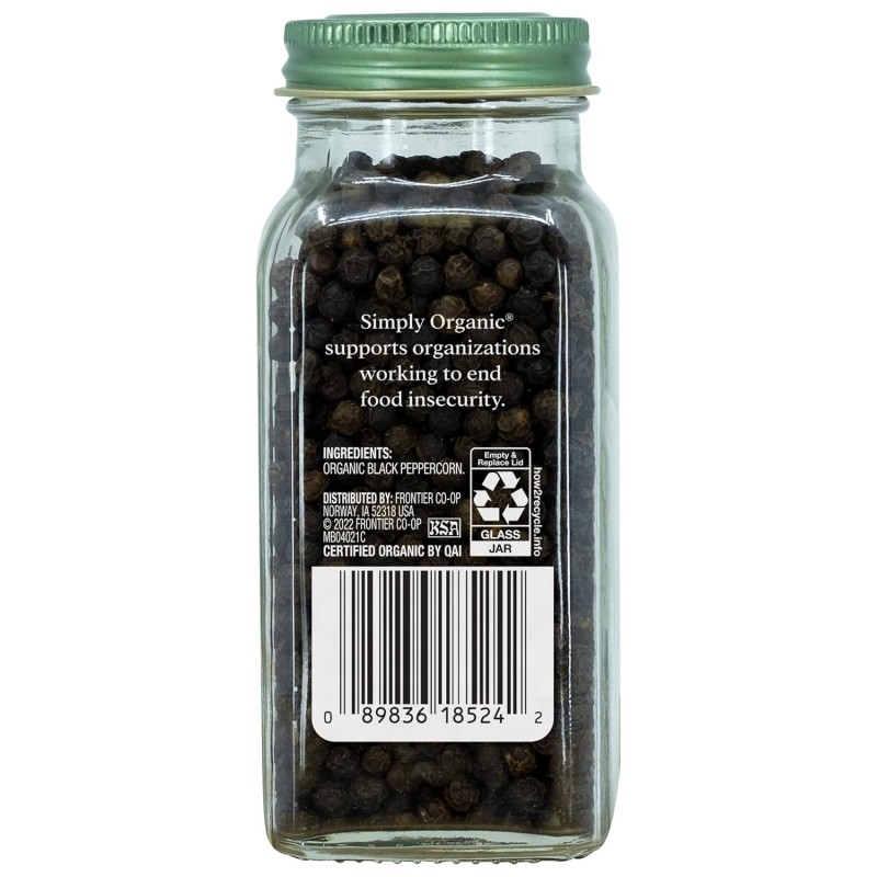 SIMPLY Organic Black Peppercorns