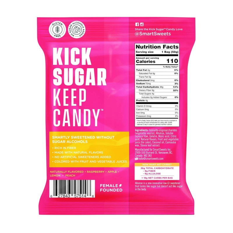 Smart Sweets Fruity Gummy Bears