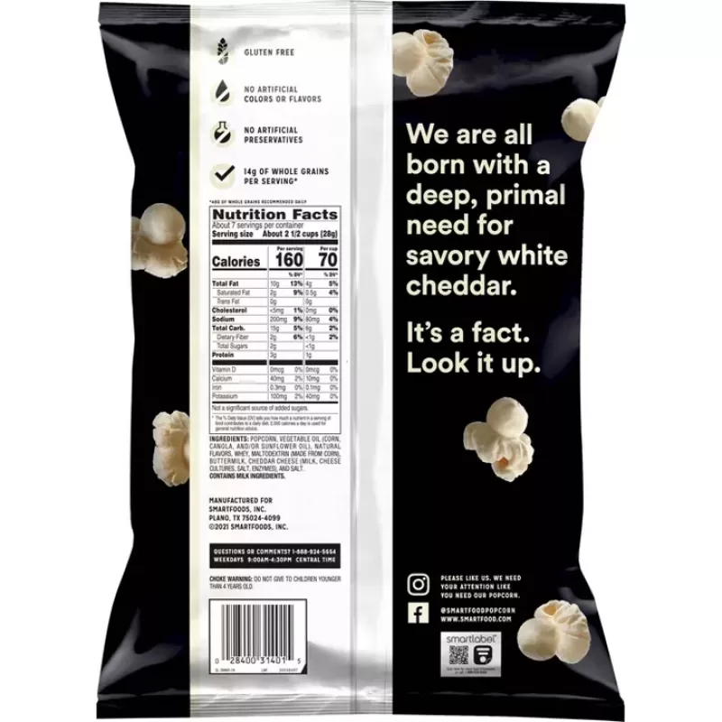 Smartfood White Cheddar Flavored Popcorn