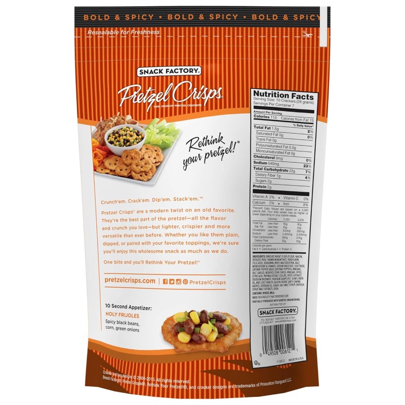 Snack Factory Pretzel Crips Buffalo Wings