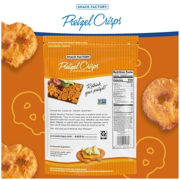 Snack Factory Pretzel Crisps Cheddar Cheese