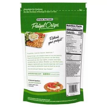 Snack Factory Pretzel Crisps Garlic Parmesan