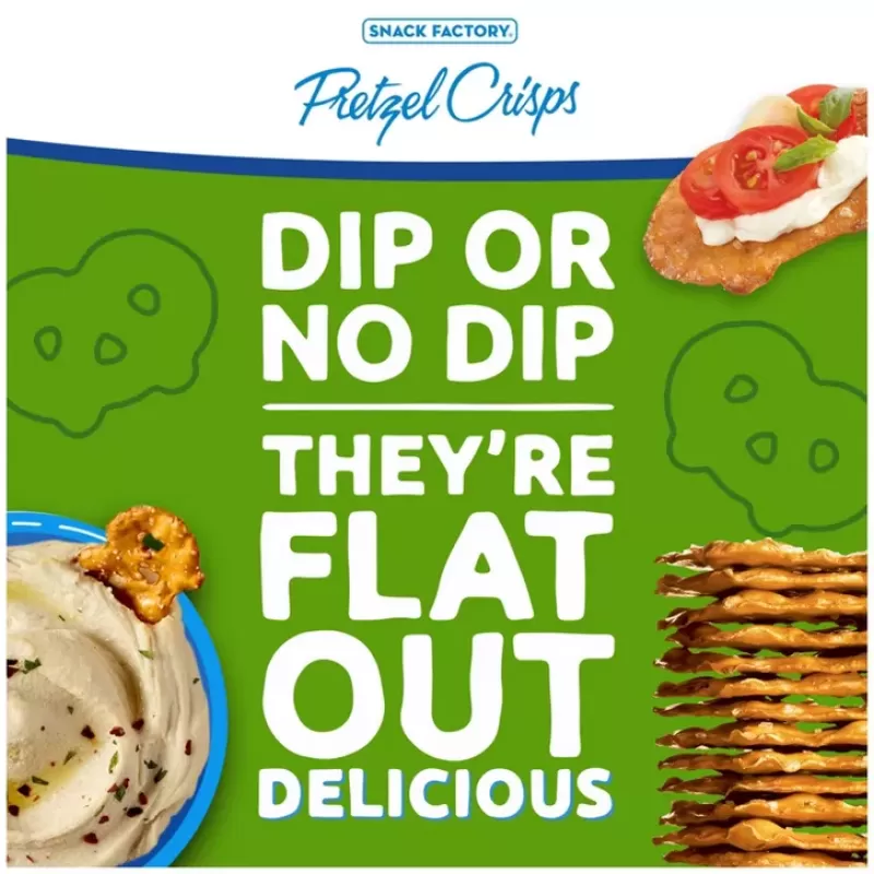 Snack Factory Pretzel Crisps Garlic Parmesan