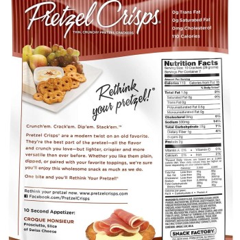 Snack Factory Pretzel Crisps Honey Mustard