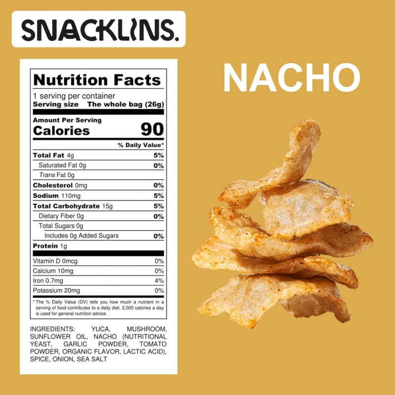 Snacklins Nacho Plant Crisps