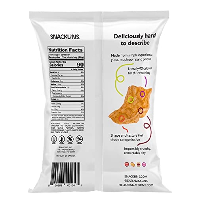 Snacklins Nacho Plant Crisps