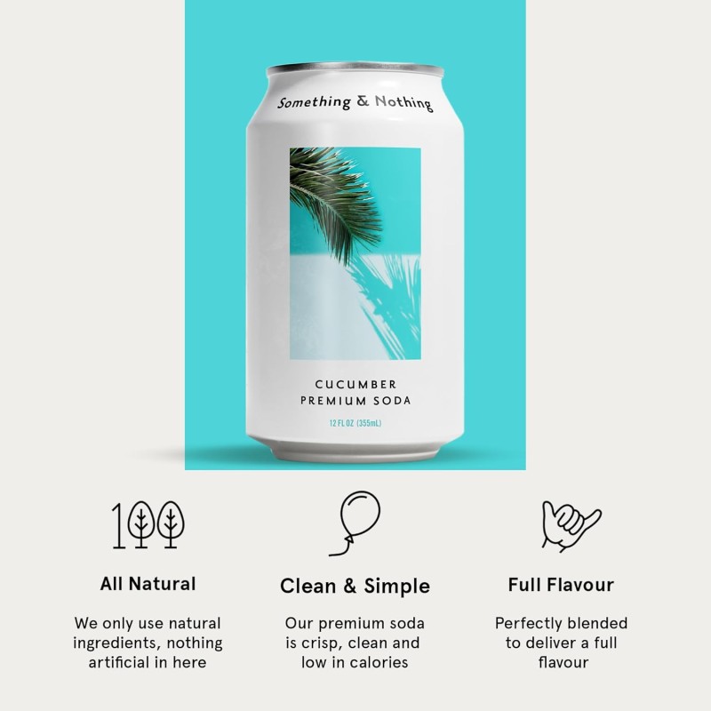 Somethign & Nothing Cucumber Seltzer