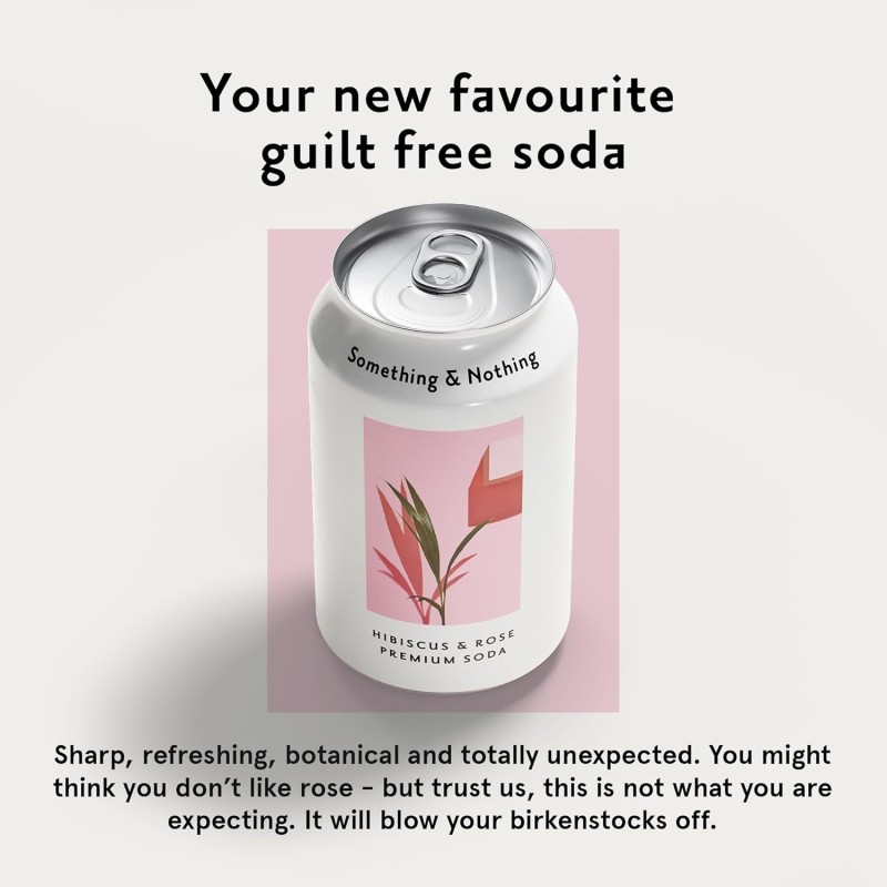 Something & Nothing Hibiscus & Rose Seltzer