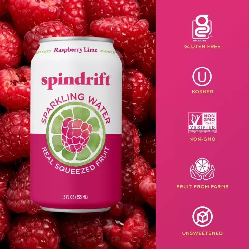 Spindrift Sparkling Water Peach Strawberry