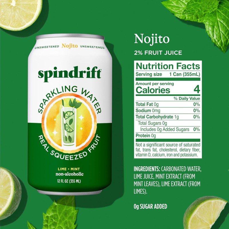 Spindrift Sparkling Water Nojito